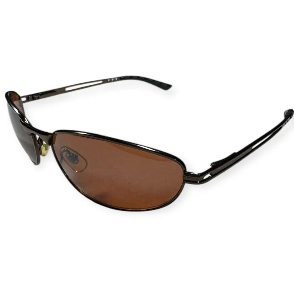 Retro Vintage Sleek Sunglasses Brown Lenses